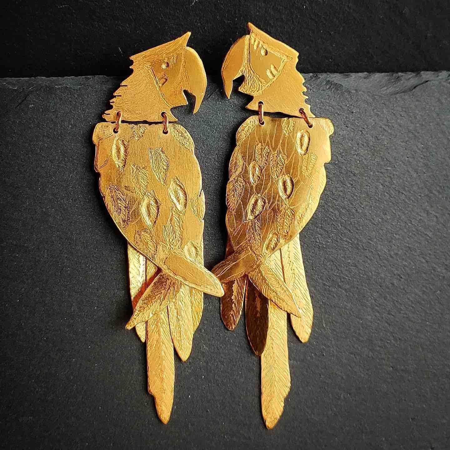 Pendientes Loro-Guacamaya-2