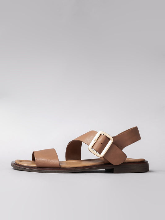 Women's leather sandals-0