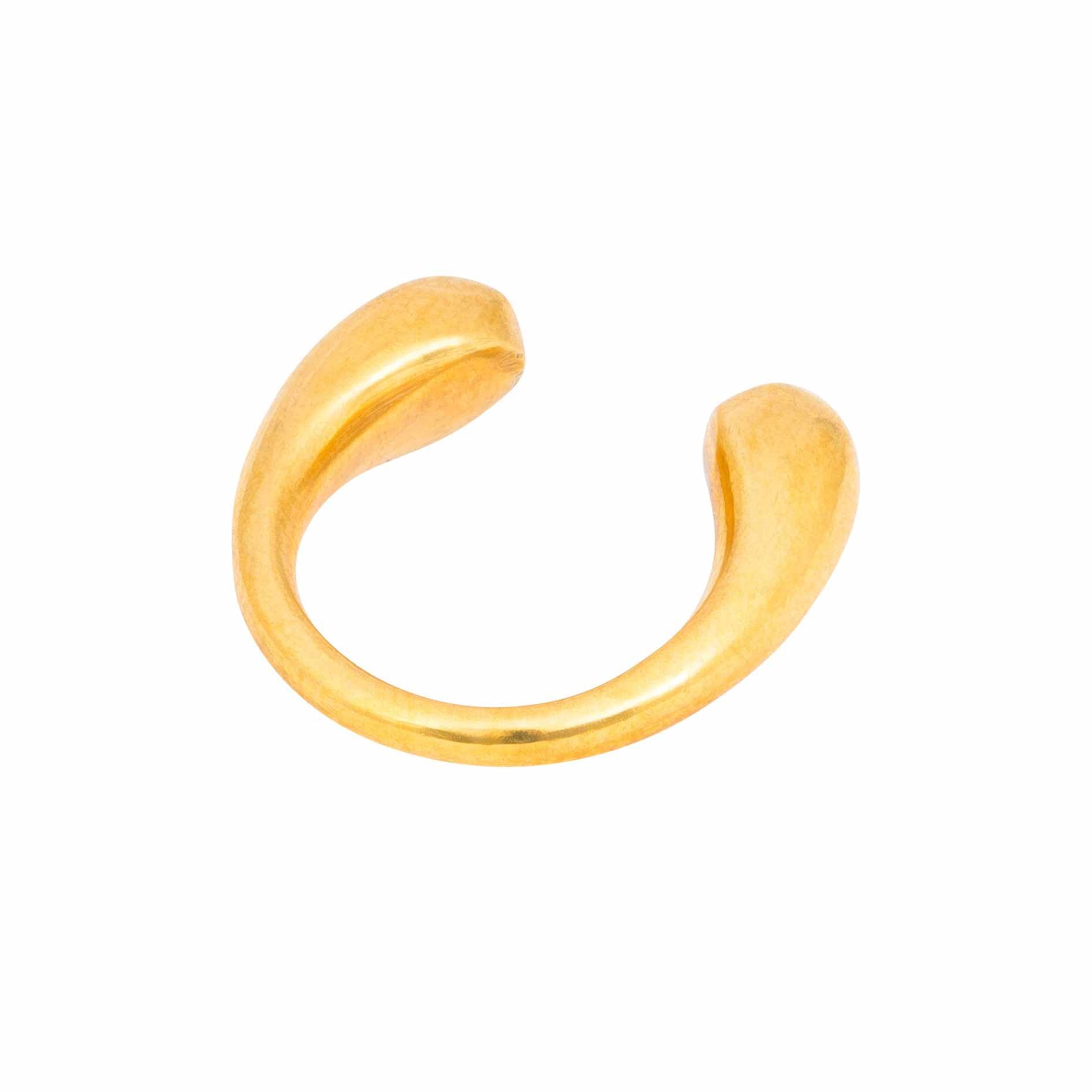 Jelani Recycled Brass Adjustable Ring-1