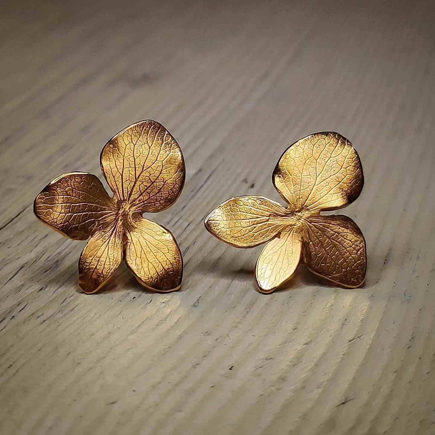 Pendientes Flor de Hortensia-0