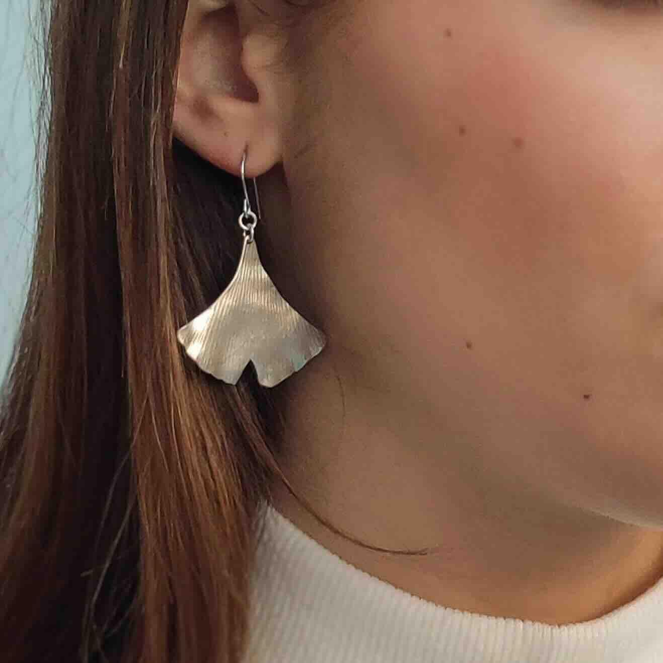 Pendientes Ginkgo Biloba-3